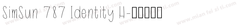 SimSun 787 Identity H字体转换